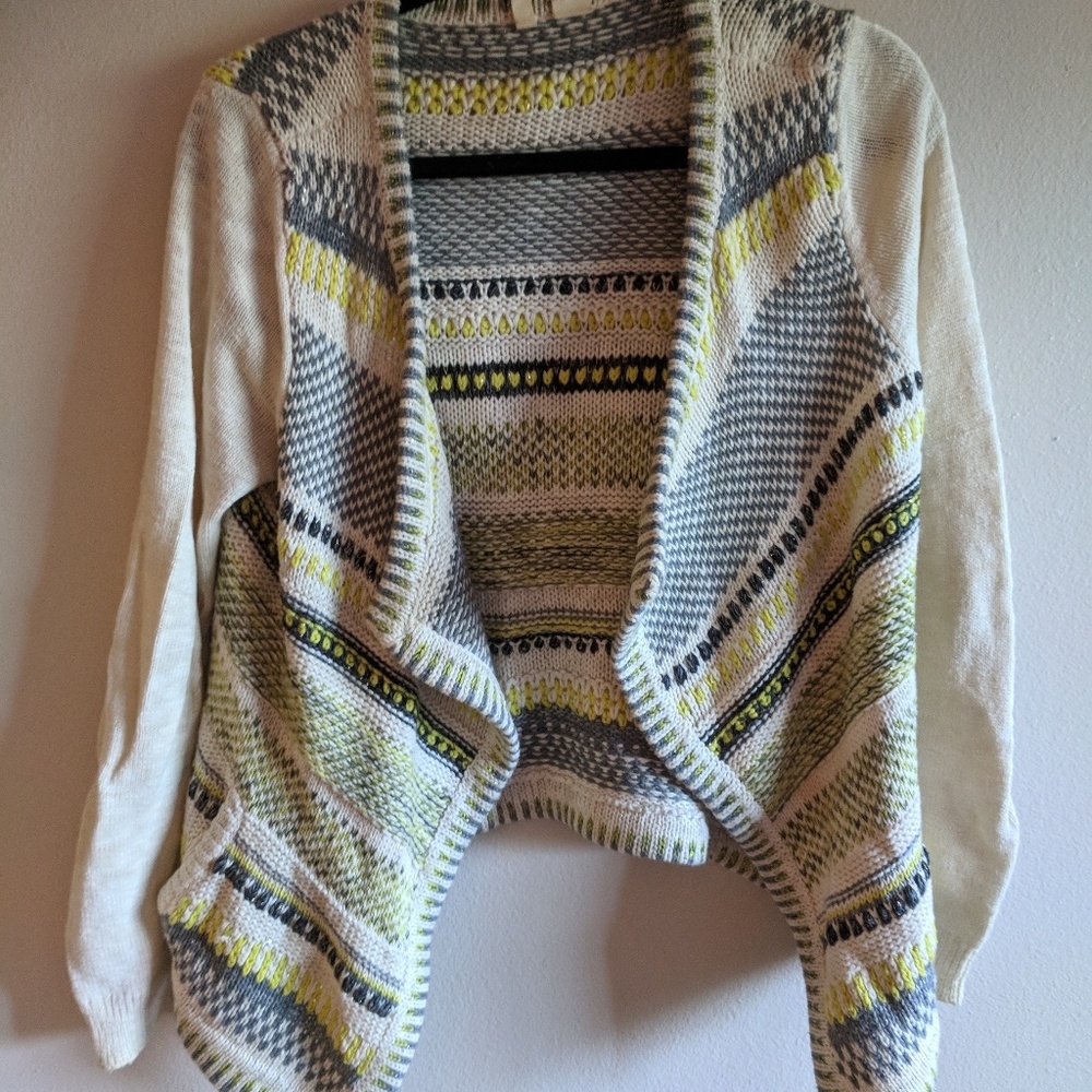Drape front cardigan